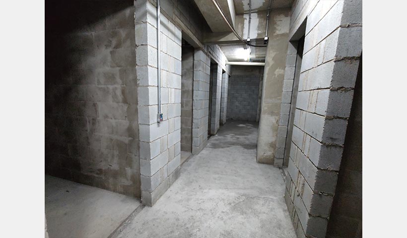 Contrapiso dos depósitos